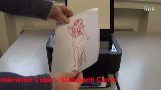 Stampanti inkjet Canon: Ridurre o ingrandire una copia