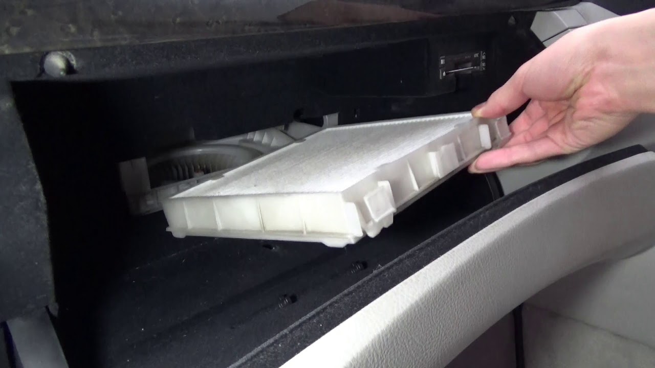 How to replace the air conditioner filter on a Lexus LS460 (2019