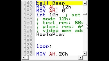 Pong made in assembly language