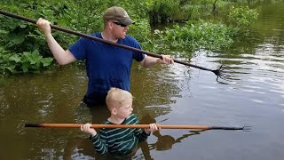⁣Forging Fishing Spears + Hunting Snakeheads in Swamp - Forging Fishing Catch & Cook Challenge