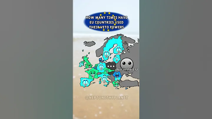 How many times has your country used veto powers #europe #map #mapping #geography #europeanunion