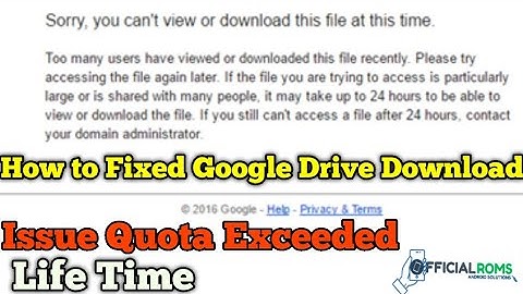 How to [Fix/Bypass] Error creating a Copy OR Google Drive Download Easy to Fixed Working 100%