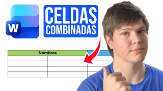Como HACER una TABLA en Word con CELDAS COMBINADAS - Paso a Paso