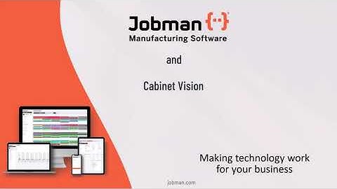 Cabinet Vision Integration with Jobman