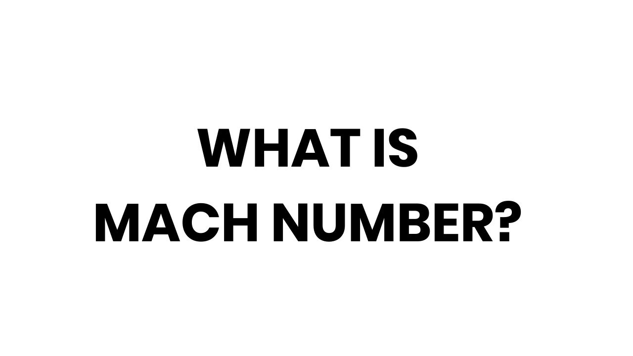 WHAT IS MACH SPEED Ozeh YouTube WHAT IS MACH SPEED Ozeh YouTube