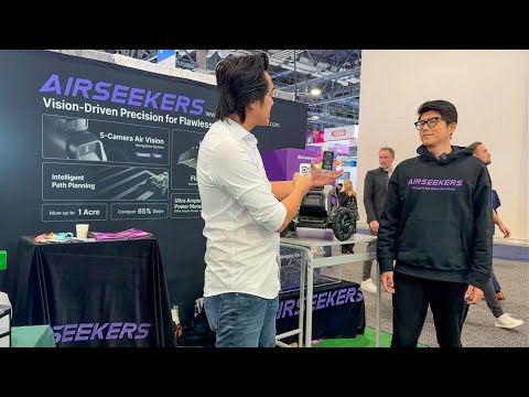 Airseekers Robotic Lawn Mover at CES 2024