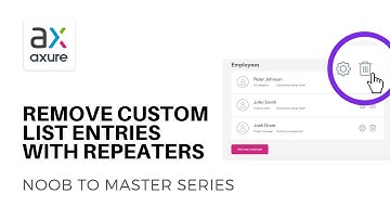 Repeaters: Remove Custom List Entry | Axure RP: Noob to Master, Ep57