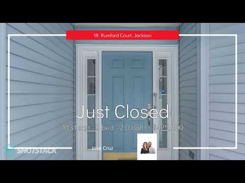 18 RUMFORD COURT, Jackson, NJ home video tour
