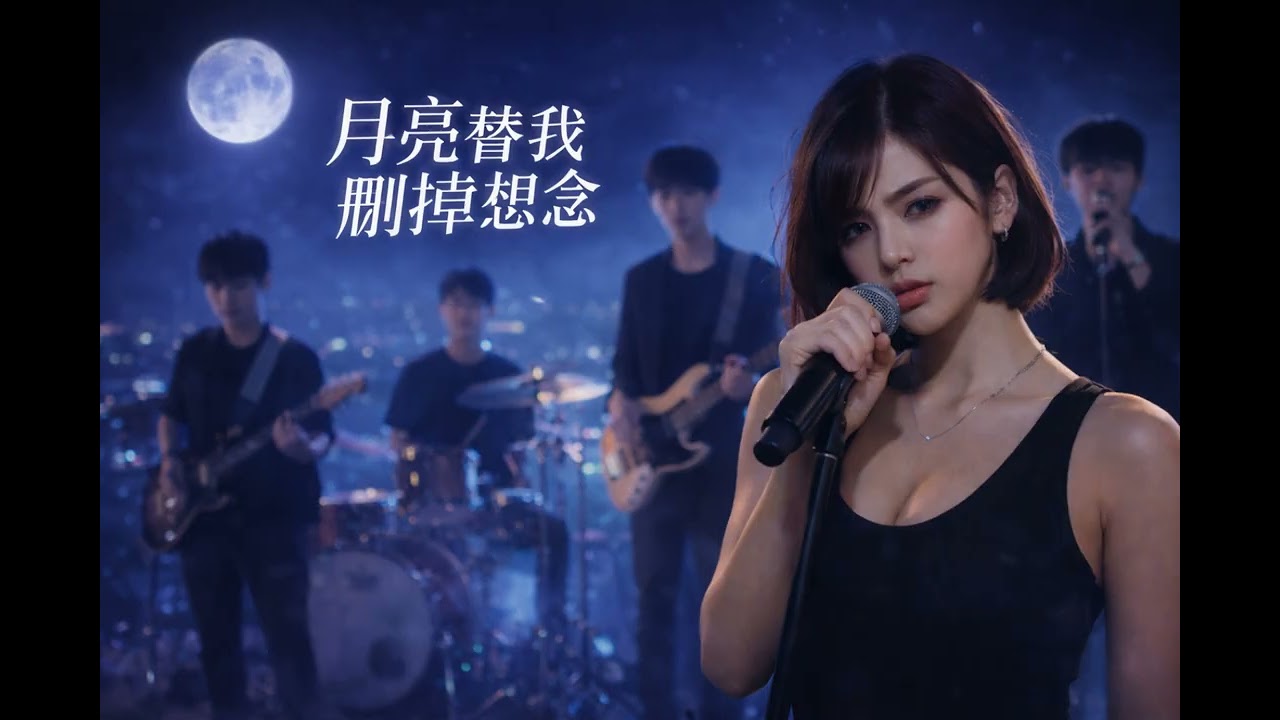 《月亮替我删掉想念》#music  #song #aicover #cover #song #love #cover #music