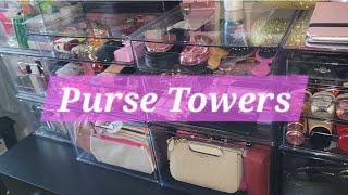 What's in my purse tower? | organization | Spring 2024