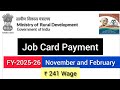 Job Card Payment FY 2025 26 November And February Job Card Payment FY 2025 26 November And February