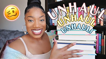 DECLUTTERING MY BOOKSHELVES! BOOK UNHAUL! GETTING RID OF BOOKS!