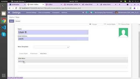 Hide Any Menu - Template Odoo