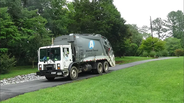 Advanced Disposal~ Mack MR McNeilus Rear Load trash truck