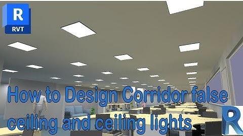How to Design Corridor false ceiling and ceiling lights in Revit | Revit Tutorial urdu hindi
