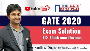 LIVE GATE 2020 Solutions with Answer Key for Electronics Devices – ECE Engineering