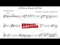 A Whiter Shade of Pale (Procol Harum) 1967 - Tenor Sax(Bb)-solo-Score