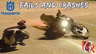 SERIOUS ACCIDENT WITH EXPENSIVE TRAIL MOTORCYCLE, HUSQVARNA NORDEN 901 CRASHES AND FAILS - GRR