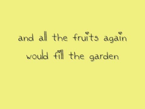 Mirah The Garden With Lyrics And A Cute Font Youtube