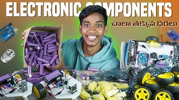 Electronic Components Unboxing | Telugu Experiments | Electronic Components In Low Cost