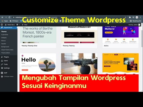 Video: Bagaimana Anda menyesuaikan tema WordPress?