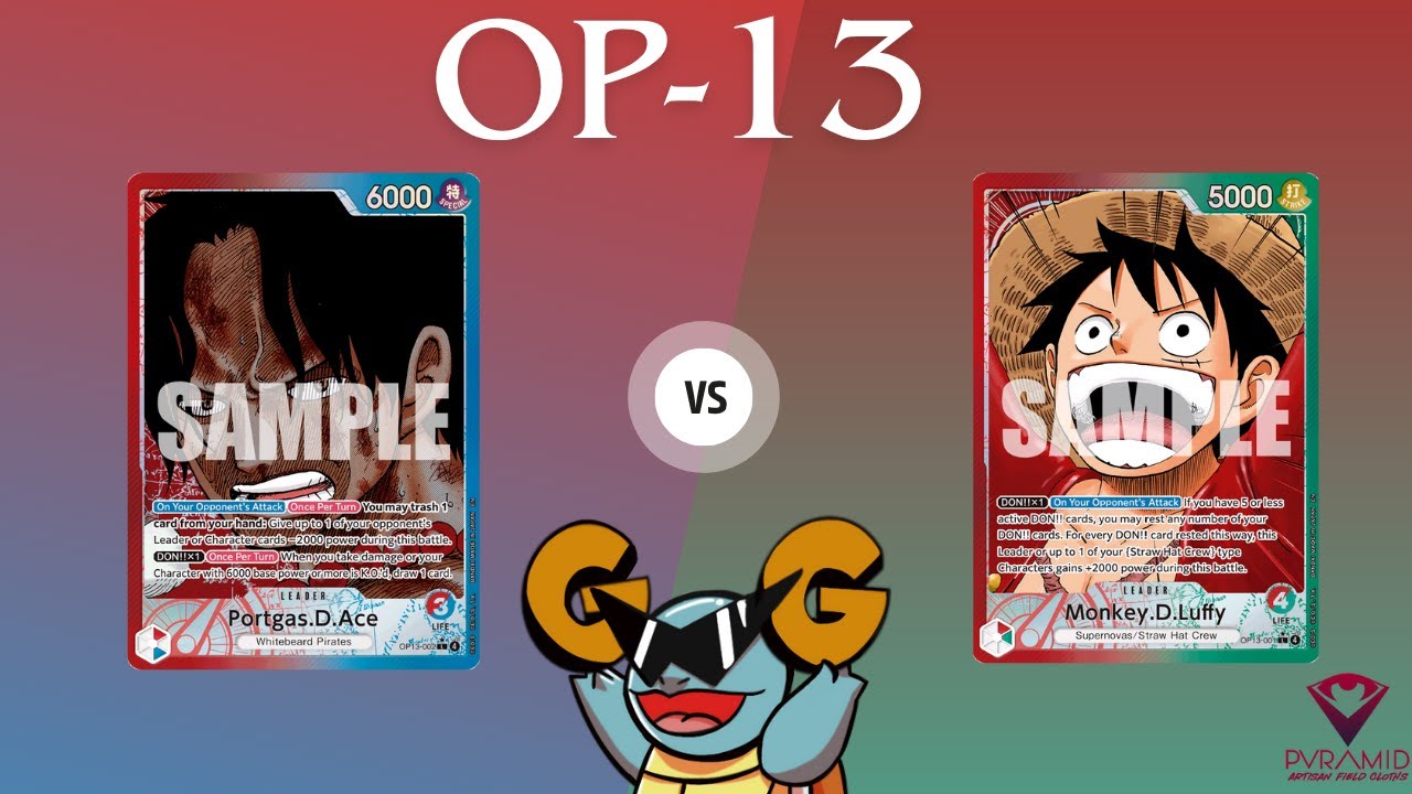 OP-13] Red Blue Ace Vs Red Green Luffy! - YouTube