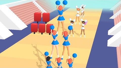Cheerleader Run 3D - All Levels Gameplay Android, iOS