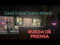 David Bisbal 20 noches en el Hotel teatro Albéniz de Madrid a partir del mes de marzo. Mucha emoción