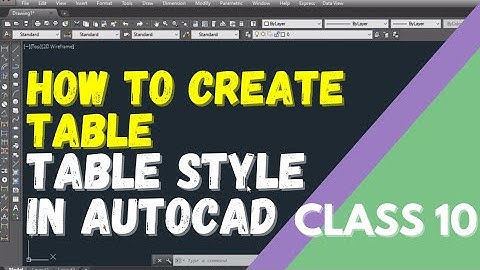 How to create table, table style in AutoCAD/AutoCAD tutorial Class 10 in Hindi/Urdu