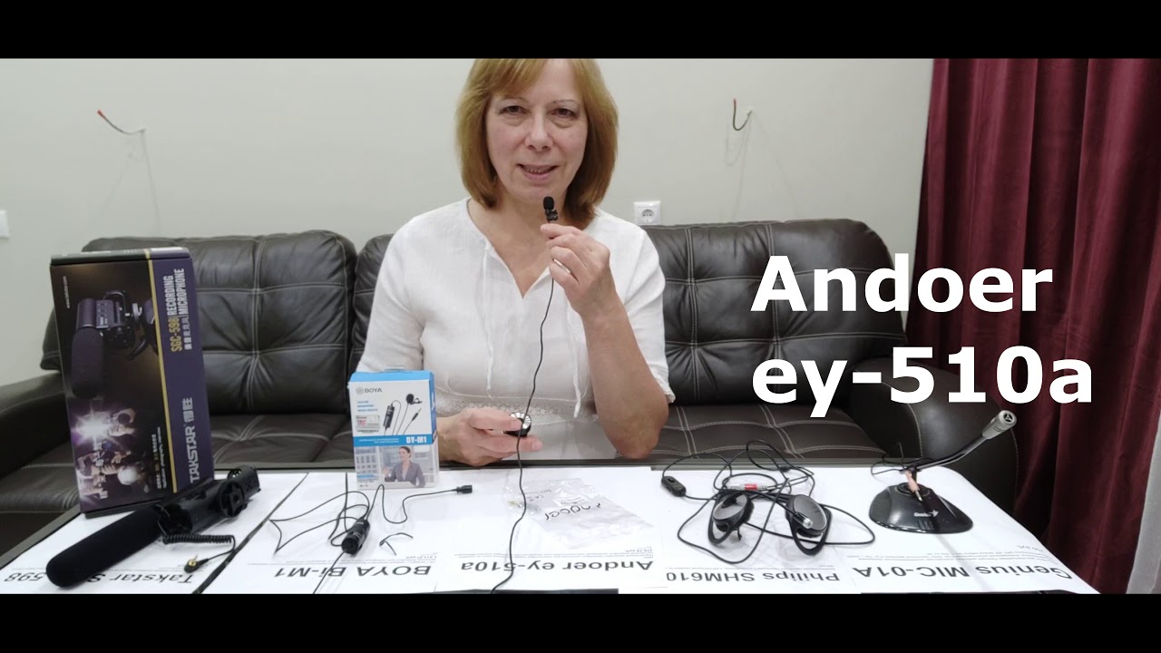 Микрофон Andoer за $4 пишет хороший звук. BOYA РАЗОЧАРОВАЛ