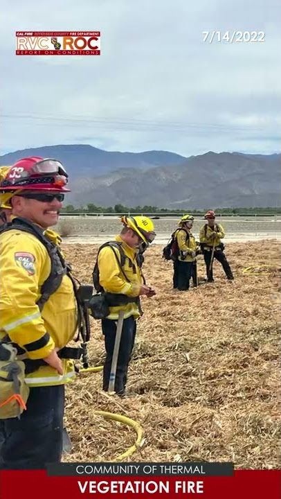 20 Acre Wind-driven Fire in 2-foot Deep Mulch Field | 84300 Block of Avenue 60, Thermal