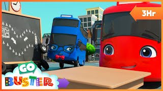 Buster&#39;s First Day At School 🍎 | Buster and Friends | Kids Cartoons