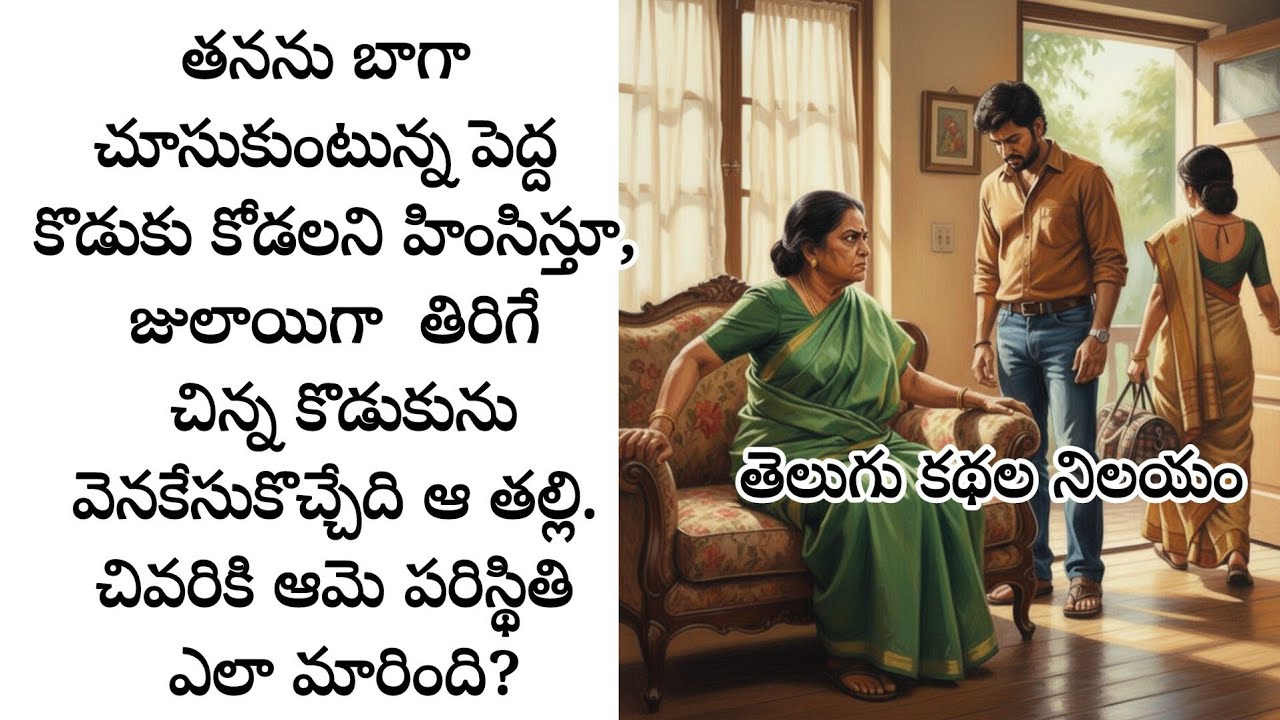 తనను బాగా చూసుకుంటున్న పెద్ద కొడుకు కోడలని హింసిస్తూ,జులాయిగా తిరిగే చిన్న కొడుకును వెనకేసుకొచ్చేది 