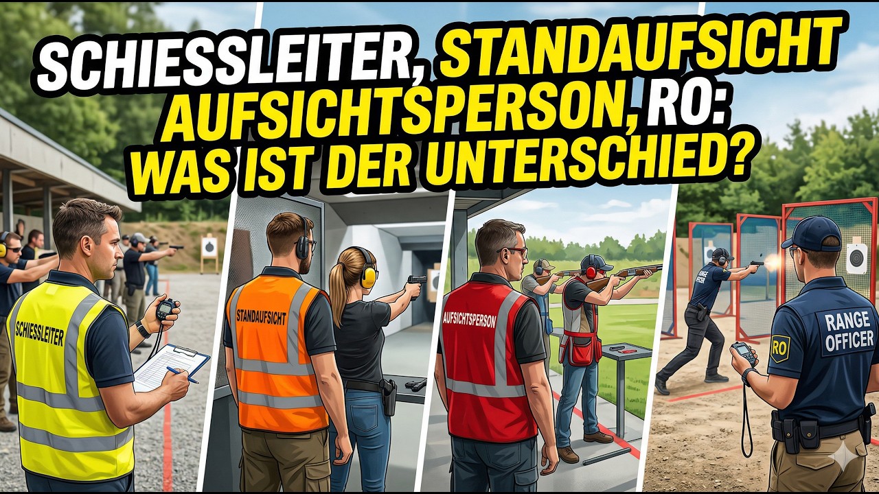 Schießleiter, Standaufsicht, Aufsichtsperson: 6 Begriffe, nur 1 zaehlt (Teil 1)