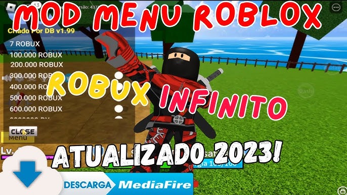 CORRE!!! MOD MENU 100% ATUALIZADO DE ROBLOX HACK ROBLOX/ VOAR/SUPER PULO/ROBUX  INFINITO?!! 