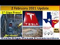 Tesla Gigafactory Texas 2 February 2021 Cyber Truck & Model Y Factory Construction Update (08:30AM)