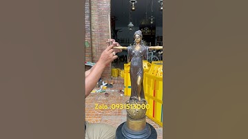 Nữ thần công lý bằng đồng #đồcổcầnthơ #dogothuhuyen #đồcổ #phongthuy