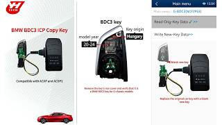 How to Copy BMW BDC3 Unencrypted Key with Yanhua ACDP2