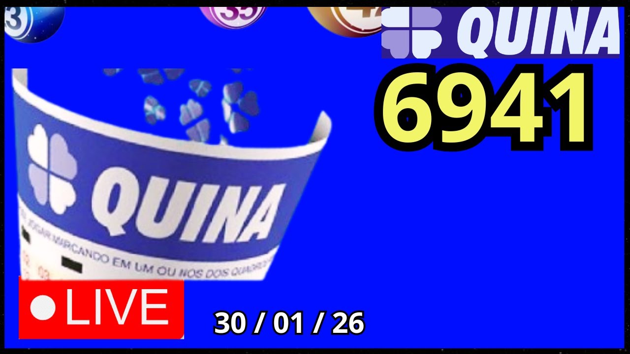 Resultado da Quina HOJE – Concurso [6941] AO VIVO + Números Sorteados