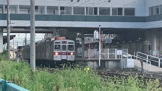 長野電鉄8500系T2編成　信州中野駅