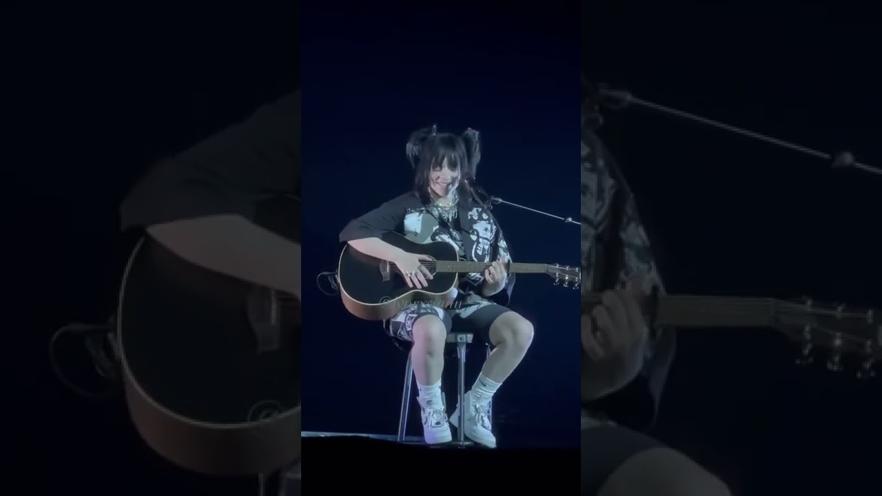 Billie Eilish crying while performing ‘Male Fantasy’