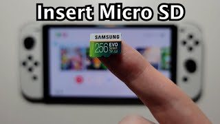 Nintendo Switch OLED: How to Install Micro SD Card & Redownload Games!