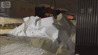 雪に埋もれ80歳男性死亡 除雪作業中に落雪か 青森(2026年1月31日