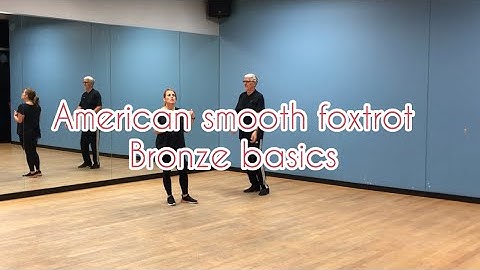 American Smooth Foxtrot bronze  - left box, front to backs, promenade twinkles, progressive twinkles