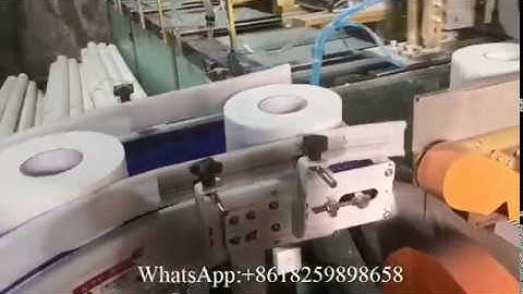 Automatic industrial roll tissue paper shrink wrapping machine