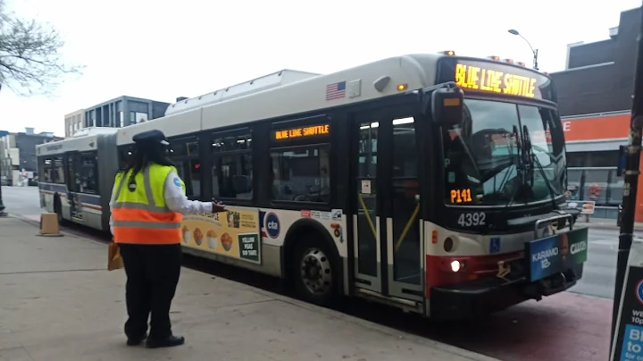 Ride On CTA 2012 New Flyer D60LFR 4392 on the Blue Line Shuttle to Addison Blue Line Station