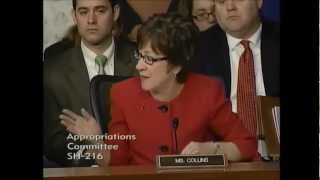 Senator Collins Calls for Immediate Action on Sequester