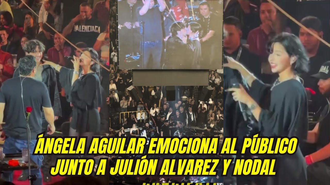 TRIO PERFECTO!! CHRISTIAN NODAL, ANGELA AGUILAR Y JULION ALVAREZ EN CONCIERTO!!