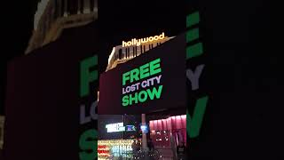 Skywalk View Between The Cosmopolitan abd Planet Hollywood in Las Vegas at Night