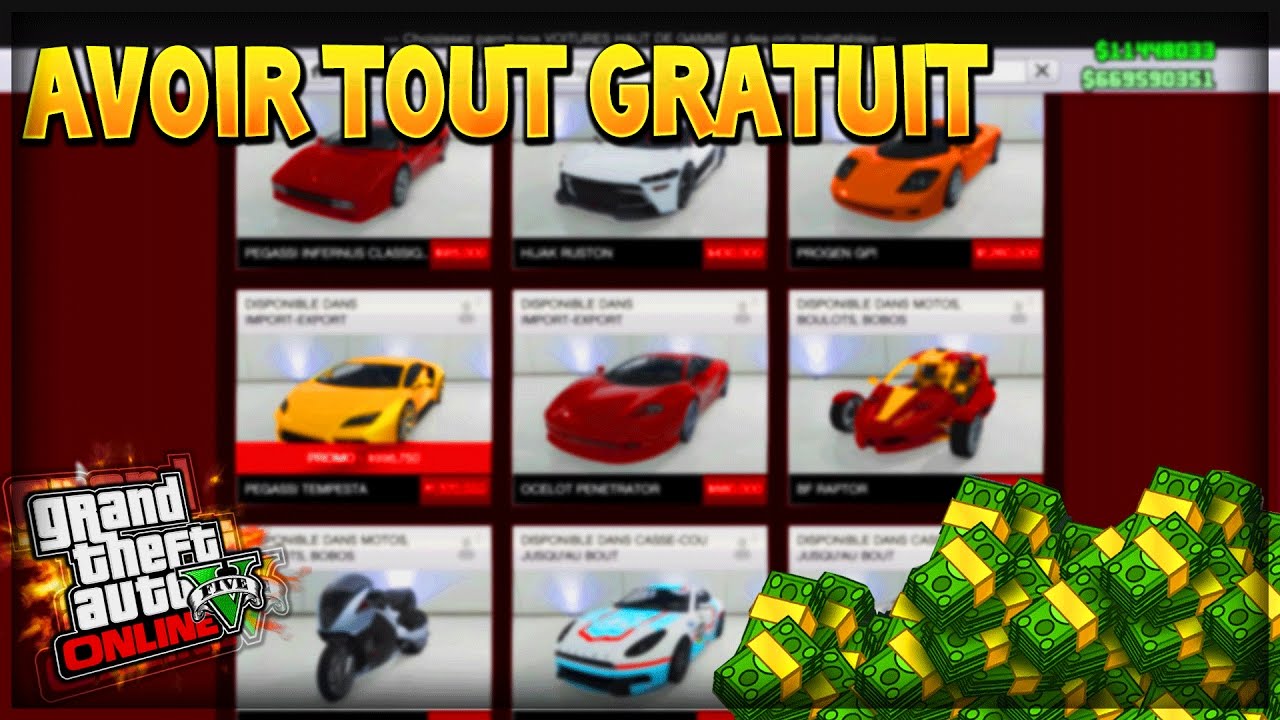 [PATCHER] AVOIR TOUTES LES VOITURES GRATUITEMENT SUR GTA 5 ONLINE ! 1.